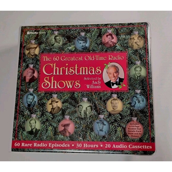 VTG Old Time Radio CHRISTMAS SHOWS 20 Cassettes Andy Williams 60 Episodes - Picture 1 of 11